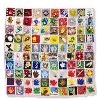 Beaded quilt