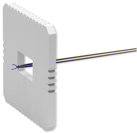 Cord inserted into middle of Kumihimo plate