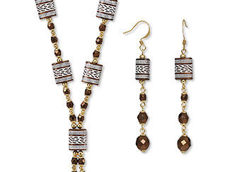Single-Strand Necklace and Earring Set