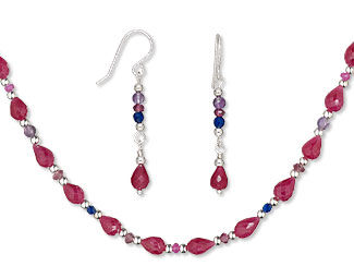 Single-Strand Necklace and Earring Set