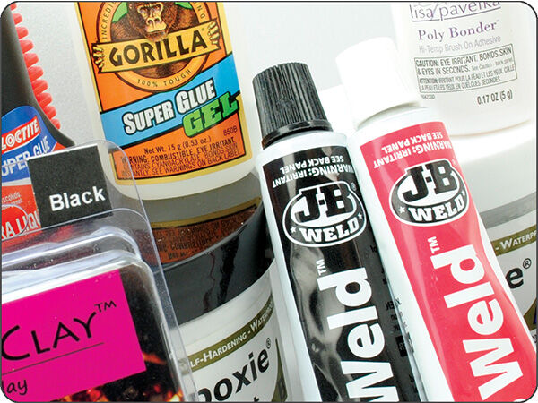 Various types of adhesives 