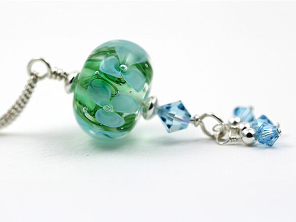 drop with lampworked bead