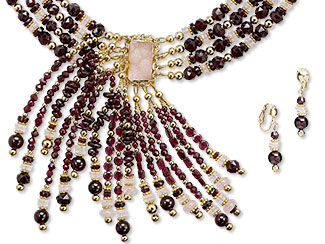 Multi-Strand Necklace and Earring Set
