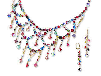 Bib-Style Necklace and Earring Set