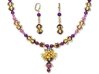 Single-Strand Necklace and Earring Set