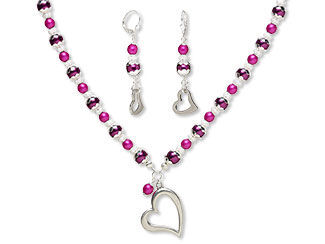 Single-Strand Necklace and Earring Set
