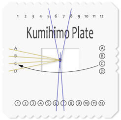 Top-down view of instructed step