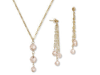 Single-Strand Necklace and Earrings