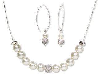 Single-Strand Necklace and Earring Set