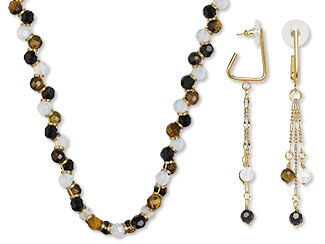 Single-Strand Necklace and Earring Set