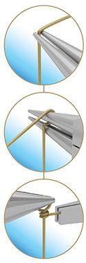 Creating a double wrapped loop illustrated