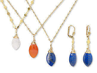 Three-Piece Necklace and Earring Set