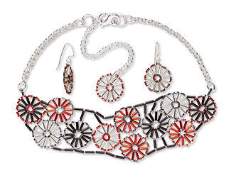 Choker-Style Necklace and Earring Set