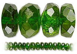 Emerald beads on strand