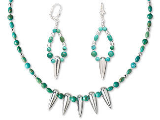 Single-Strand Necklace and Earring Set