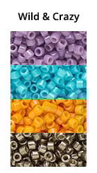 Wild and Crazy Themed Ombre seed beads