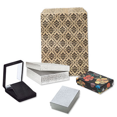 Assorted presentation boxes and gift bag