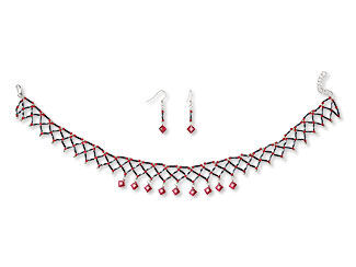 Single-Strand Necklace and Earrings Set