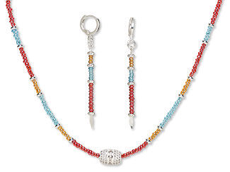 Single-Strand Necklace and Earring Set