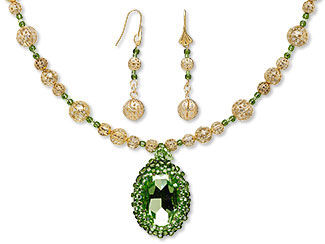 Single-Strand Necklace and Earring Set
