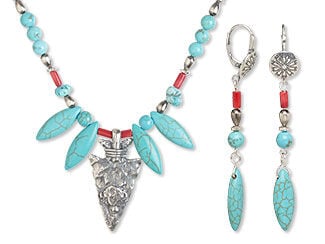 Single-Strand Necklace and Earring Set