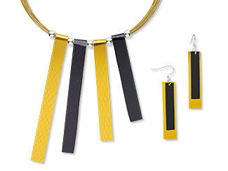 Bib-Style Necklace and Earring Set