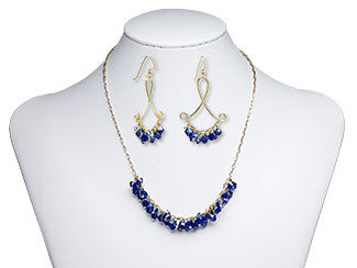 Single-Strand Necklace and Earring Set