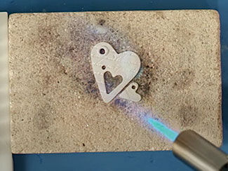 Firing Metal Clay with a Butane Torch