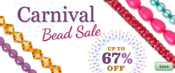 Save on our Carnival Bead Sale with discounts up to 67% off.