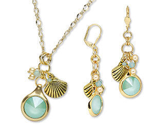 Single-Strand Necklace and Earring Set 