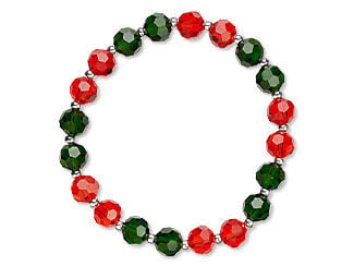 Christmas-Themed Stretch Bracelet