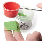 enamel sifted over jewelry piece