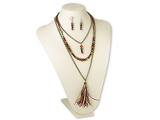 Three-Piece Necklace and Earring Set