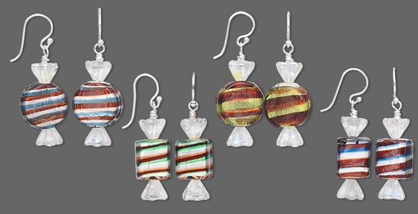 Candy-shaped earrings
