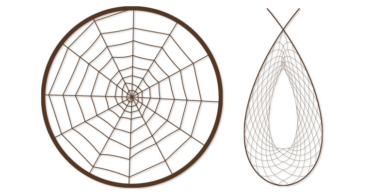 Two different dream catcher patterns