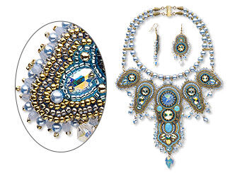 Bib-Style Necklace and Earring Set