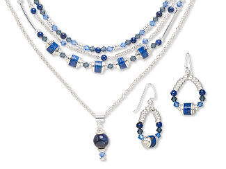 Four-Piece Necklace and Earring Set