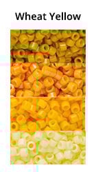 Wheat Yellow Monochromatic Ombre seed beads