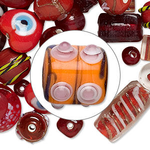 Lampworked glass bead