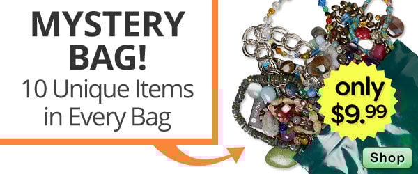 Get your Mystery Bag today! 10 unique items every bag. Only $9.99!