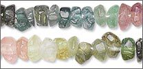Multicolored Tourmaline beads