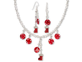 Single-Strand Necklace and Earring Set