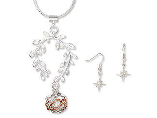 Single-Strand Necklace and Earring Set