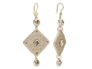 Dimensional Embellished Earrings