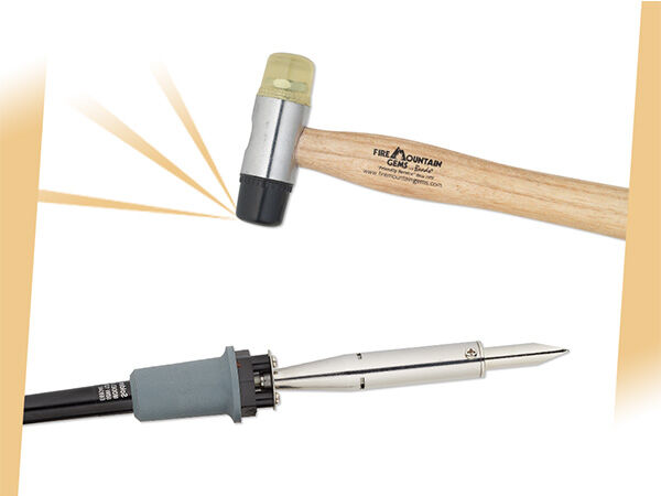 Hammer and soldering iron