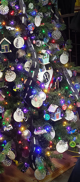 Close up of Christmas tree