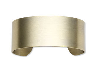 gold-hued cuff bracelet