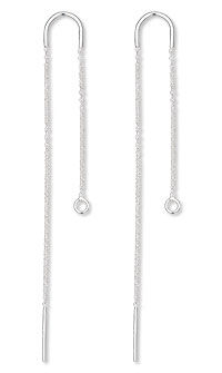 Sterling silver ear thread
