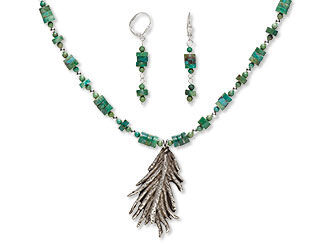 Single-Strand Necklace and Earring Set