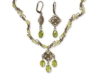 Single-Strand Necklace and Earring Set